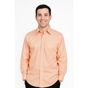 Kirkland Signature Slim Fit Non Iron Pastel Striped 17-33 Button up Dress shirt‎